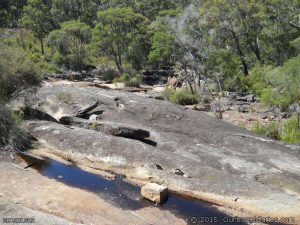 Looking Down Fernhook Falls to a dry Deep River