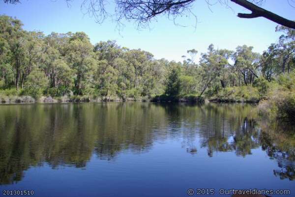 Rowells Pool on the Deep River near Fernhook Falls