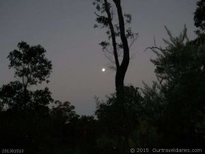 Full moon at Fernhook Falls