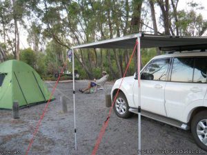 Relaxing at Lake Jasper campsite