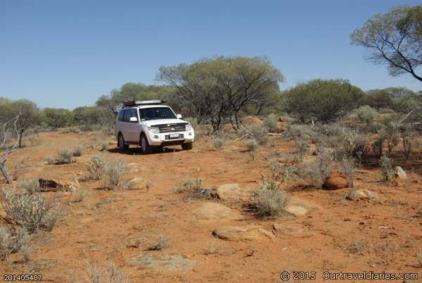 Sometimes the track was hard to follow, North of Lake Giles