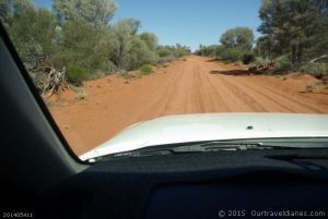 The Lake Barlee Road near Elvire Rock