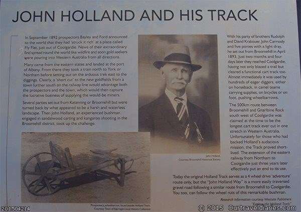 Info board on John Holland