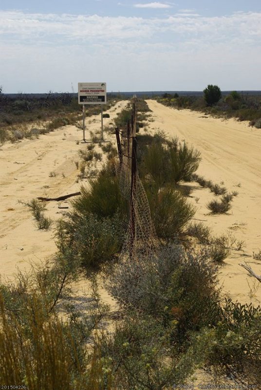 End of the State Barrier Fence