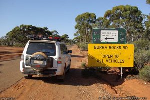 The road to Burra Rock