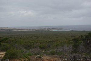 The Coastline looking at Arid Straight with Gulch Island in the distance.