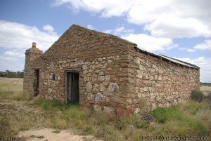 A restored building, Brookes Cottage, Balbinya Station