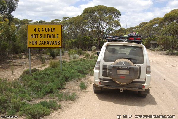 Not suitable for caravans, Balladonia Road