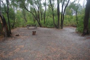 The camp spot at Lake Jasper, Before we setup camp