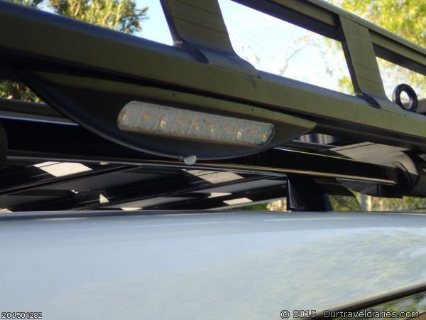 Narva L.E.D Awning Lamp with PIR Sensor fitted to our Rhino Roof Rack.