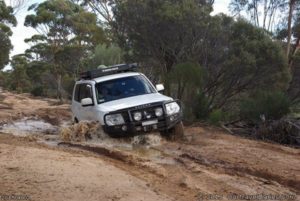 One of many bog holes on the old Hyden-Norseman road