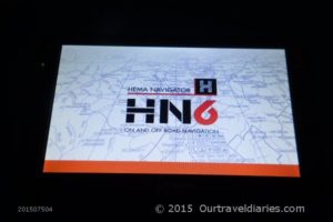 The display of the Hema HN6 Navigator GPS