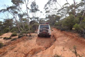 The Pajero on the Old Hyden Norsemen Road