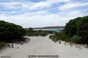 Heading down to the beach - Fanny Cove