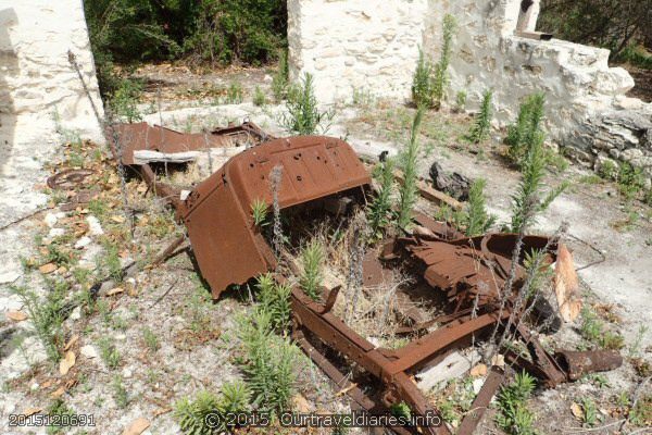 Remains of one of the farm vehicles - Moir Homestead