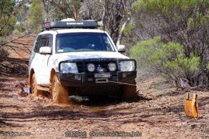 So glad we got the winch! Along the road west of Twenty Five Mile Rock