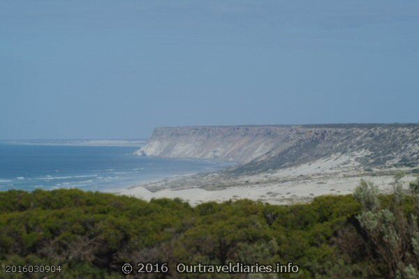 Looking west toward Wilson Bluff along the Great Australian Bight, South Australia