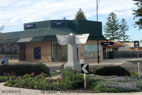 Sign post in the Main Street of Ceduna, SA