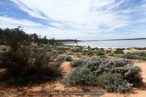 The shore of Goog Lake, South Australia