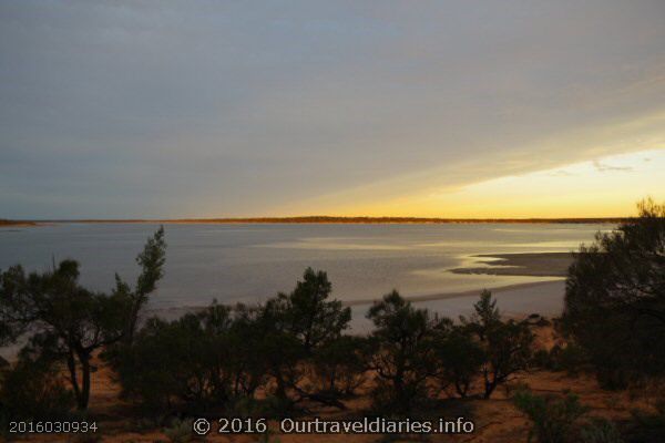 The sunsets over Googs Lake, South Australia