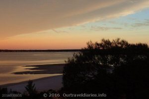 The sunsets over Googs Lake, South Australia