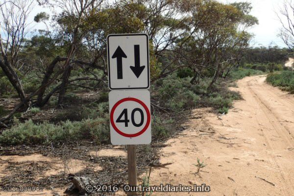 Googs Track 40 kph speed limit