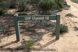 Use UHF 18 on Googs Track, South Australia