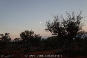 Moonrise at Mount Finke, Googs Track, South Australia