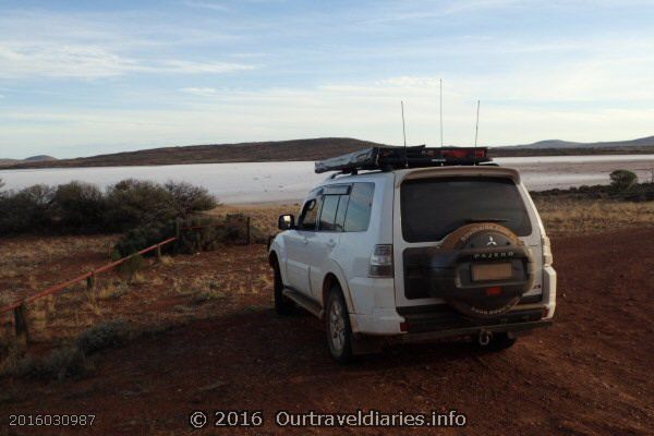 The Pajero at Lake Gairdner, South Australia