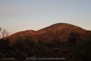 Sunrise (looking west) at Mount Finke, Googs Track, South Australia