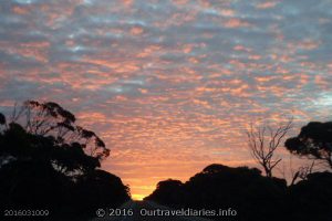 Sunset near Yalata, Eyre Highway, South Australia