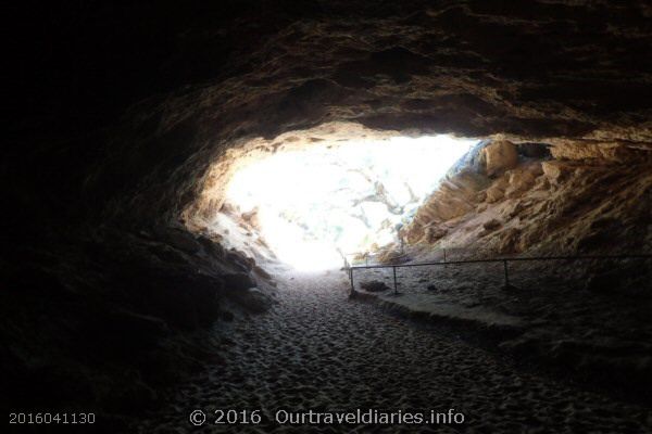 Looking back to the Entrance of the cave