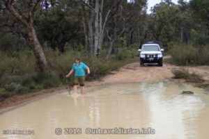 Bog Hole tester in action