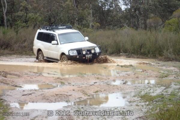 It wasn't a challenge, the Pajero when through without a drama