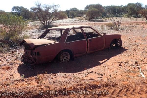 An old Wreck alongside the Great Central Road - Western Australia