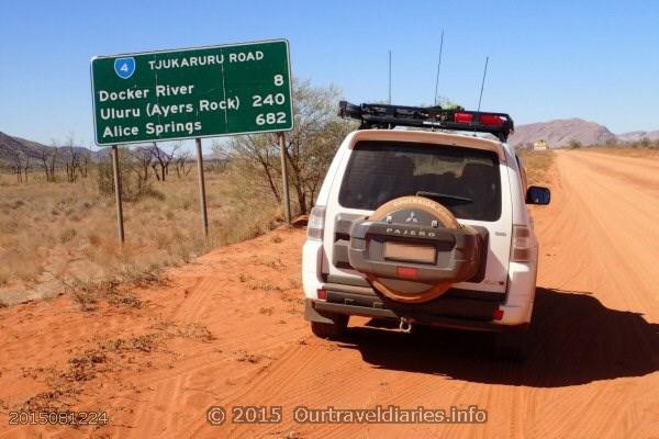 Signs, Signs everywhere there's signs. Tjukaruru Road, NT