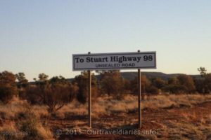 A bit more gravel to go before we reach the Stuart Hwy