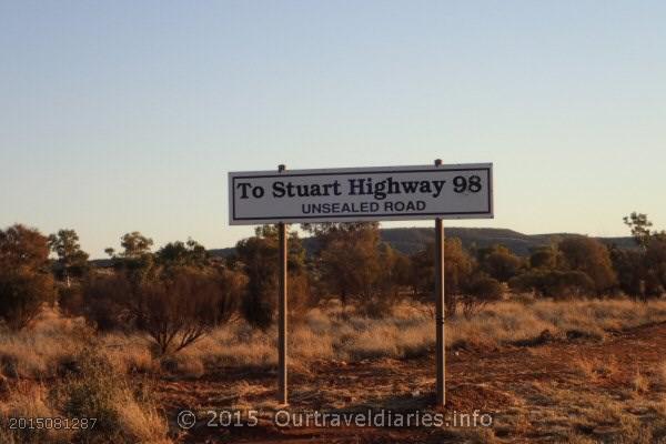 A bit more gravel to go before we reach the Stuart Hwy