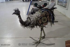 Emu made from Motor Parts at the Transport Museum, Alice Springs, NT