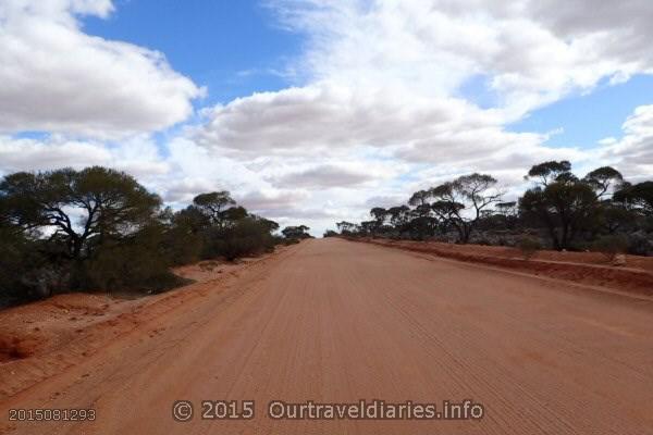 Road north of Kingoonya, South Australia