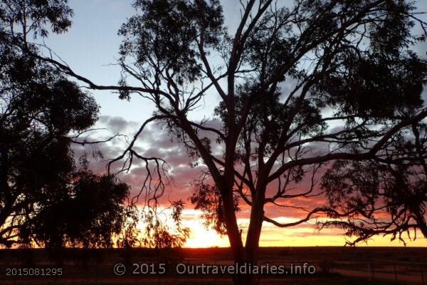 Sunset at Kingoonya, South Australia