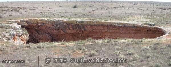 The fence around Koonalda Cave, South Australia