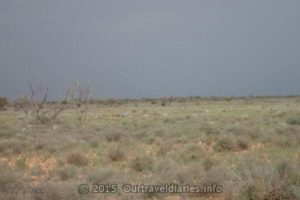 Storm coming near Warbla Cave North of the Old Eyre Highway, SA