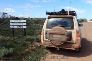 Entering the Nuytsland Nature Reserve east of Cocklebiddy, WA