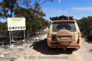 On the way to the Eyre Bird Observatory