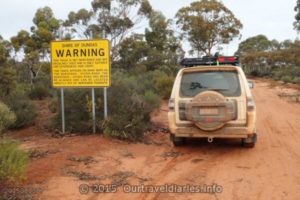 Warning The Old Hyden Norseman Road in no longer maintained.