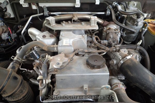 Engine of the NW Pajero.