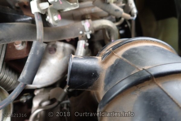 Pajero Air Intake Duct without the barb.