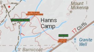 Hanns Track, Waypoints around Hanns Camp