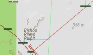 Hanns Track, Waypoints around Bishop Rileys Pulpit